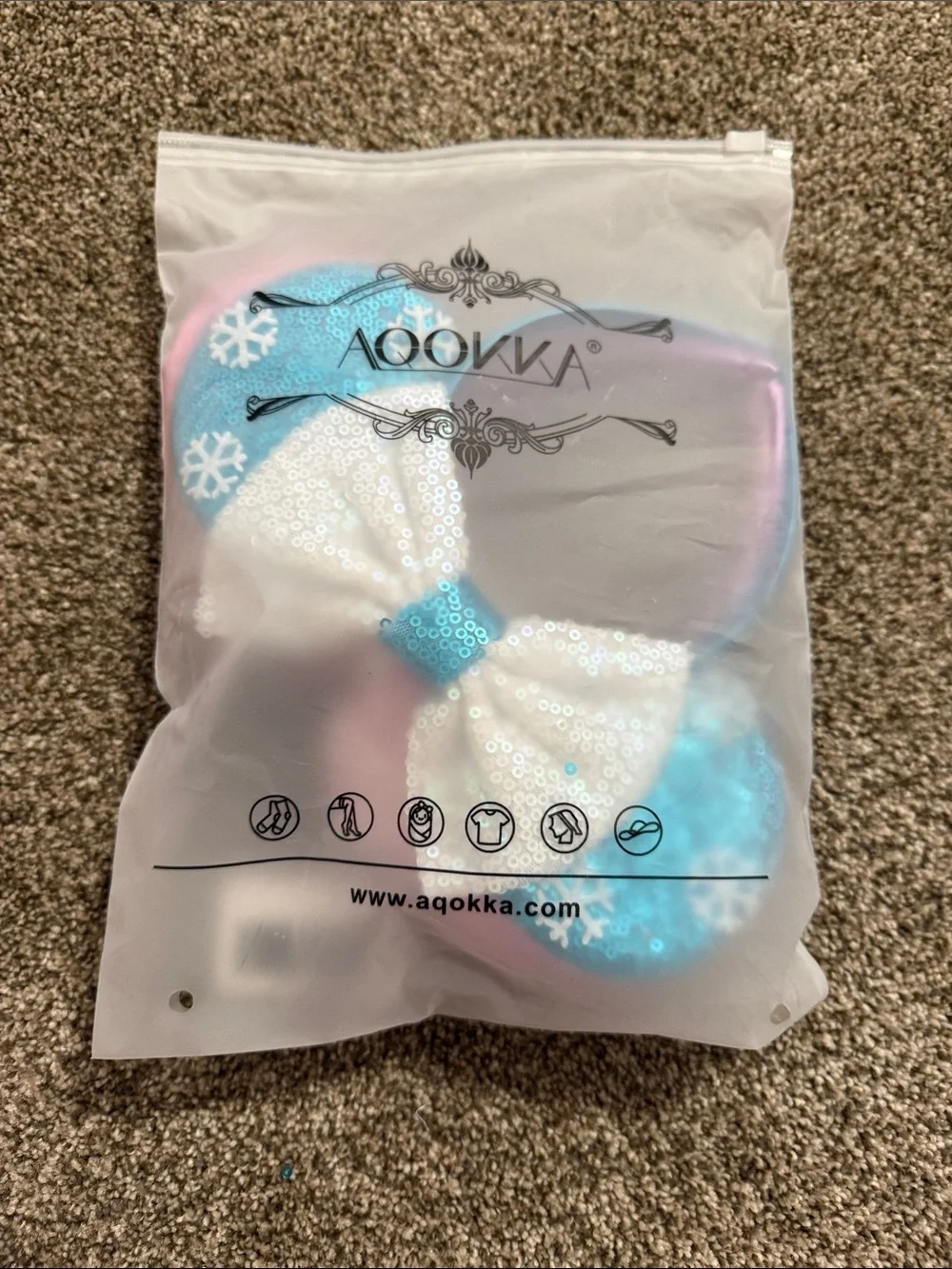 Sequin Mouse Ear Headbands for Kids — Pink, Teal, Purple (3-Pack)